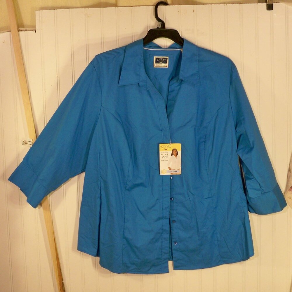 Riders LEE, Blue Button Up *Shirt, 3XL